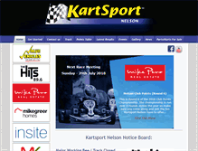 Tablet Screenshot of kartsportnelson.co.nz